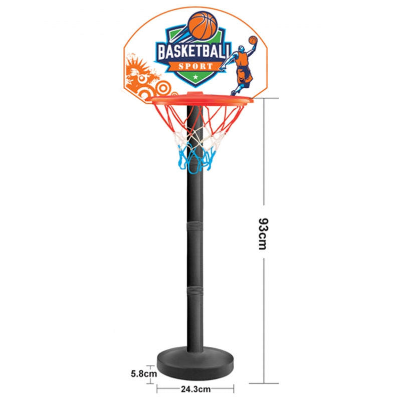 WOOPIE Basketbalset – Bal en Behendigheidsspel met 93 cm