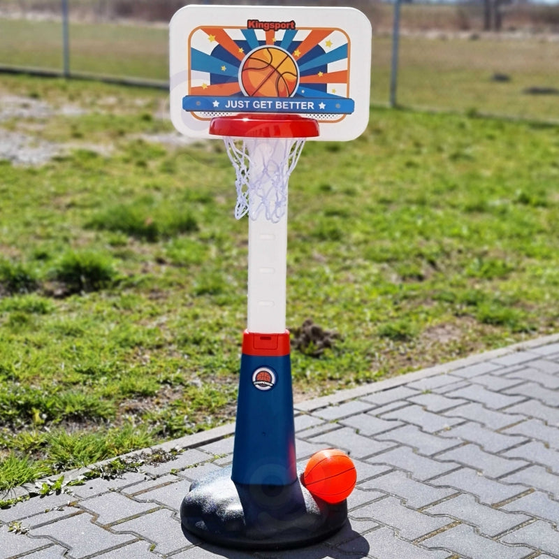 WOOPIE Speelgoed Basketbal Set, Verstelbaar van 99 tot 125 cm inclusief Bal en Pomp