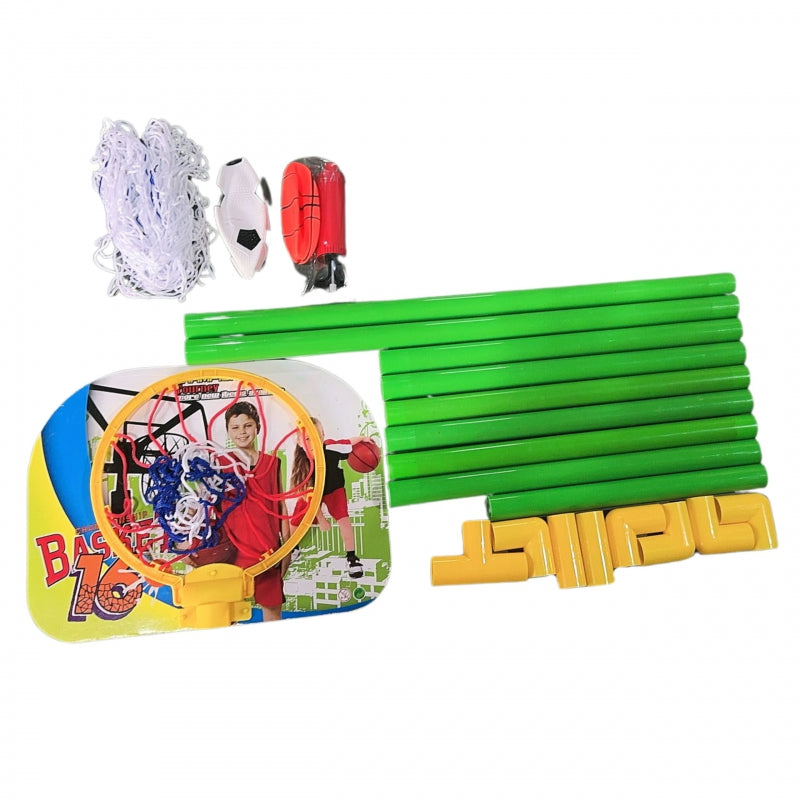 WOOPIE 2-in-1  Basketbal en Voetbaldoel set inclusief Ballen