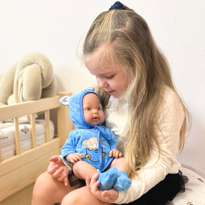 WOOPIE Babypop in Teddybeerpakje 46 cm