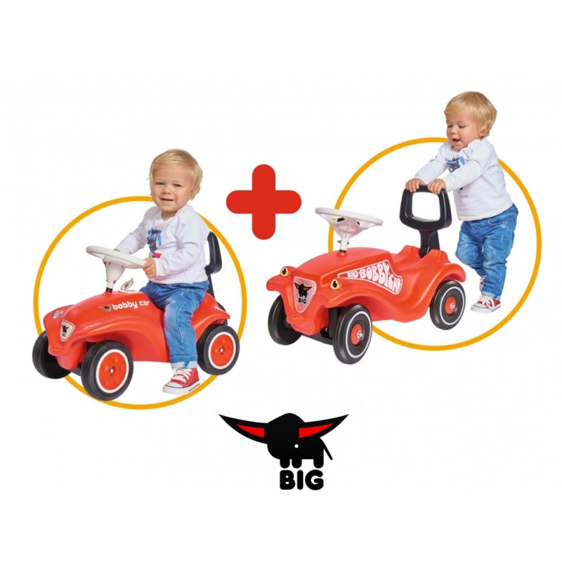 BIG Handvat en Rugsteun voor Bobby Car Loopwagen zwart