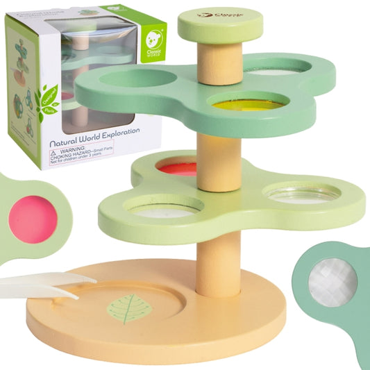 CLASSIC WORLD Microscoop 2-in-1 vergrootglas voor kinderen die de natuurlijke wereld verkennen