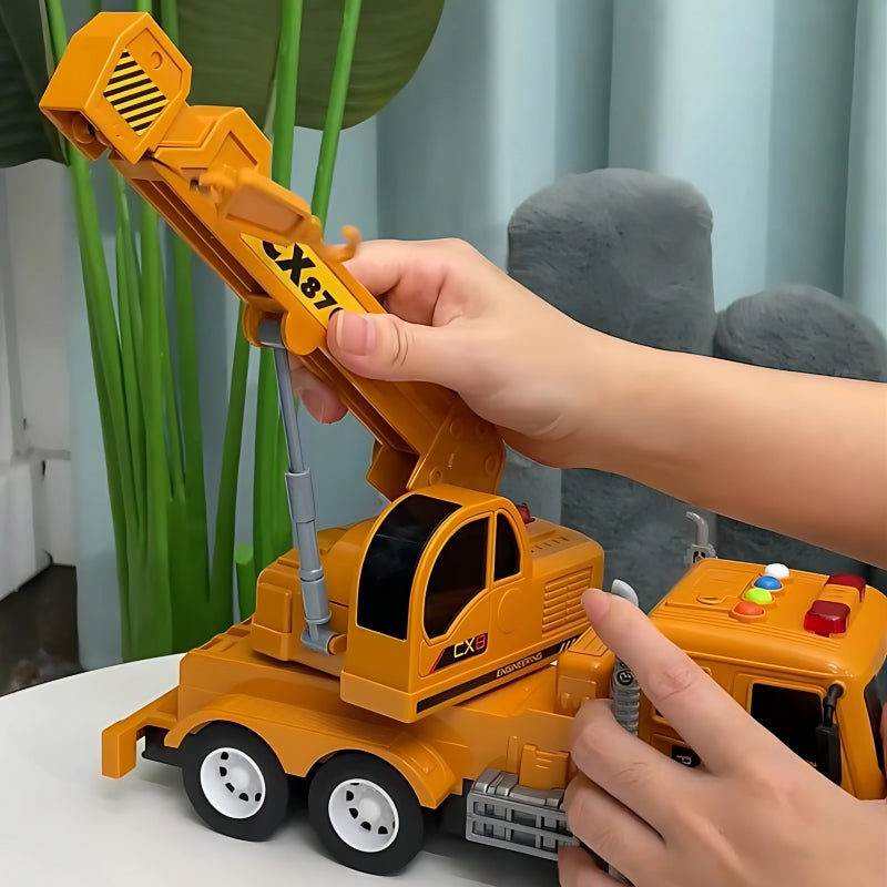 WOOPIE Interactieve speelgoed Hijskraan 1:14 -  met Beweegbare Haak, Vrachtwagen