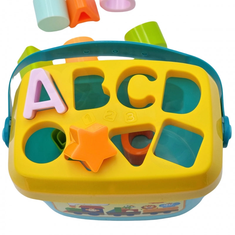 WOOPIE BABY 2-in-1 sorteerkoffer + leren van alfabet en vormen voor Baby's