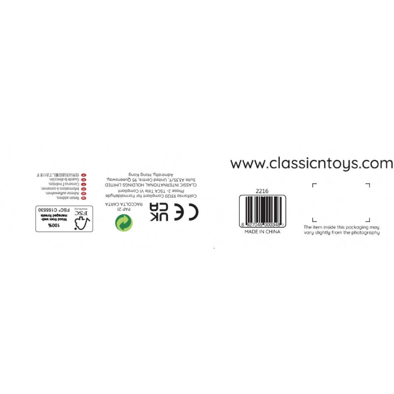 CLASSIC WORLD Kleurrijke regenboog houten duwer
