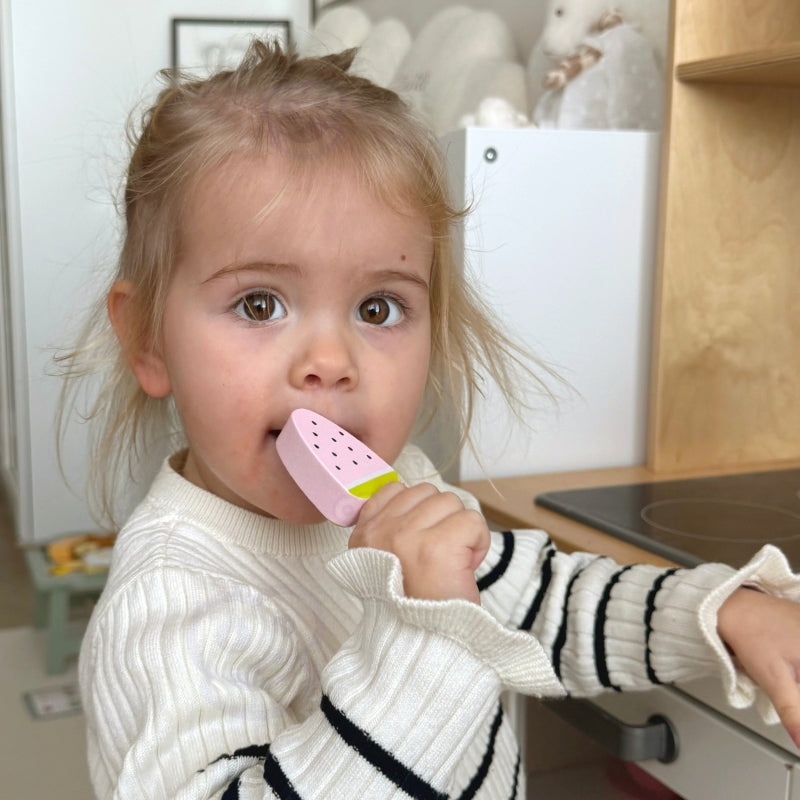 TOOKY TOY Houten Magnetisch speelgoed IJsjes op Standaard
