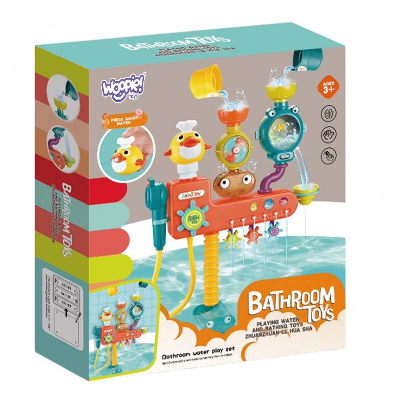 WOOPIE BABY Bad Speelgoed  met Kraan, Douchesproeier, Fontein  & Eend
