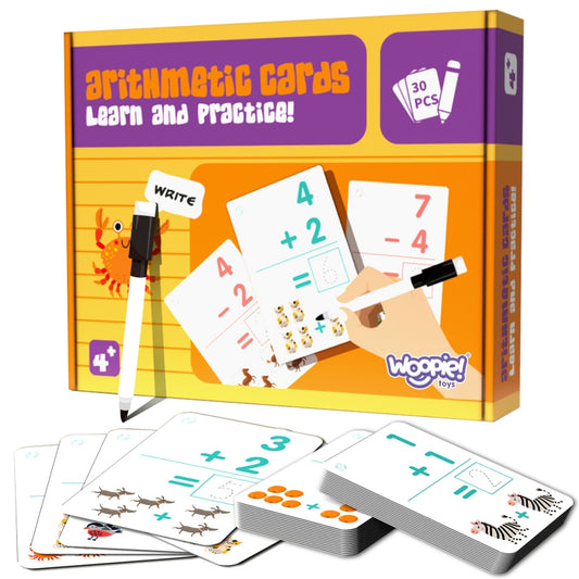 WOOPIE Educatieve Kaarten spel, Flashcards voor het Leren van Tellen