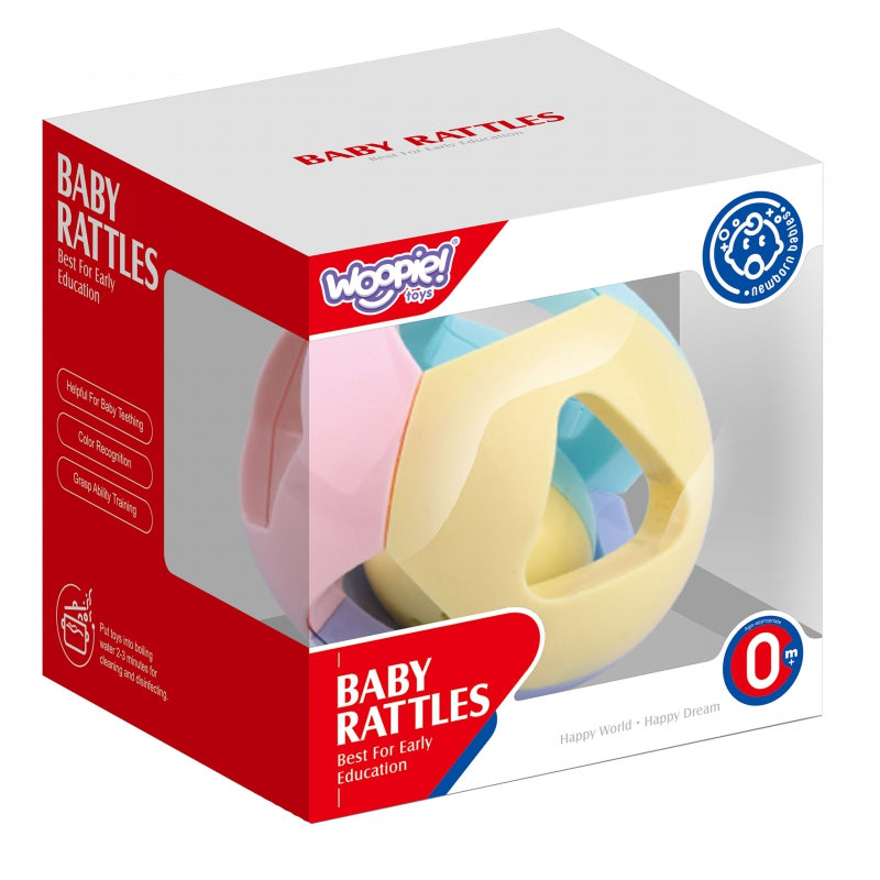WOOPIE Pastel Rammelaar Bal voor Kruipen Baby - Baby speelbal, Rammelaar