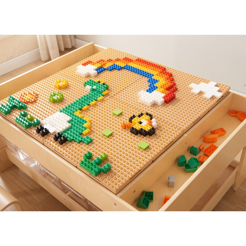 MASTERKIDZ Bouwstenenset 563 stuks met 4 Bouwpanelen