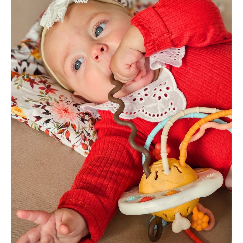 WOOPIE BABY Bijtring, Rammelaar & Multifunctioneel UFO voor baby's