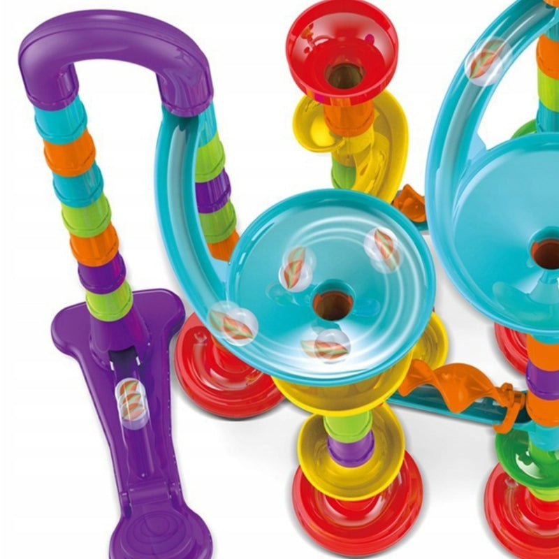 WOOPIE Knikkerbaan Set – Spiraalbaan 113 stuks