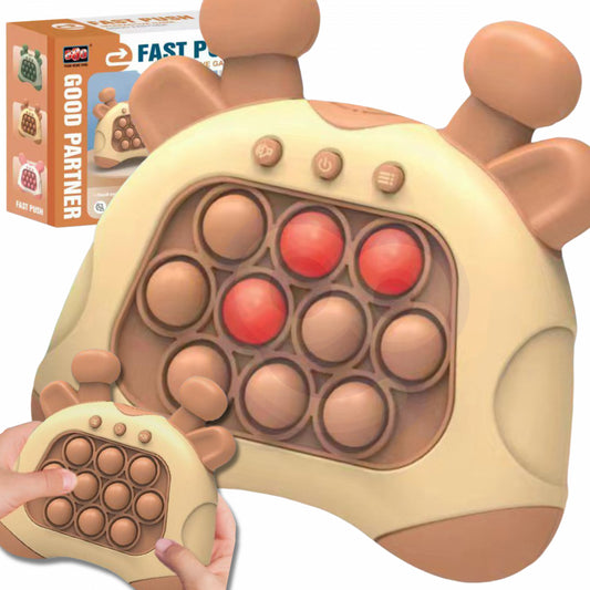 WOOPIE Fidget Pop It spel - Elektronisch spel - Stress verlichtend - Giraf
