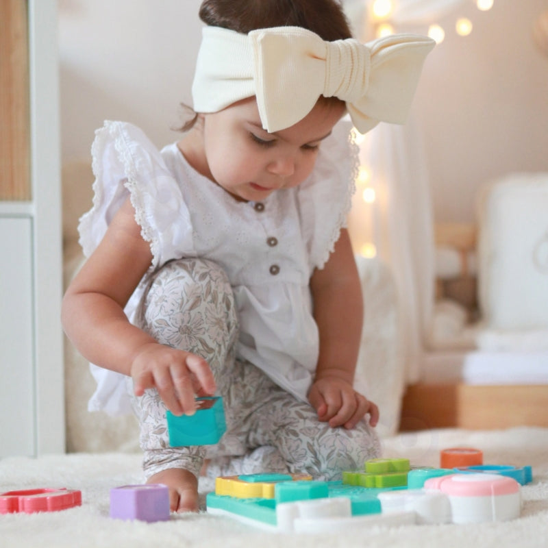 WOOPIE Interactieve Puzzel Match Voertuigen en Dieren voor Baby's en Peuters – Blauw