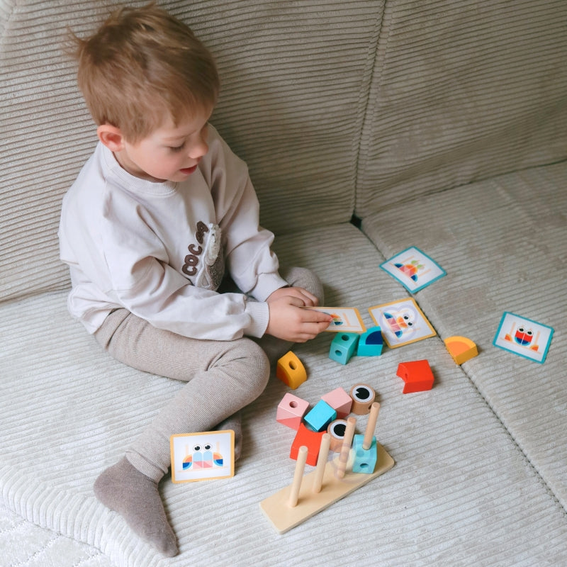 TOOKY TOY Creatieve houten 3D-ruimteblokken krab