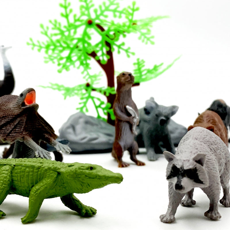 WOOPIE Wilde Dieren Figuren set 15 stuks