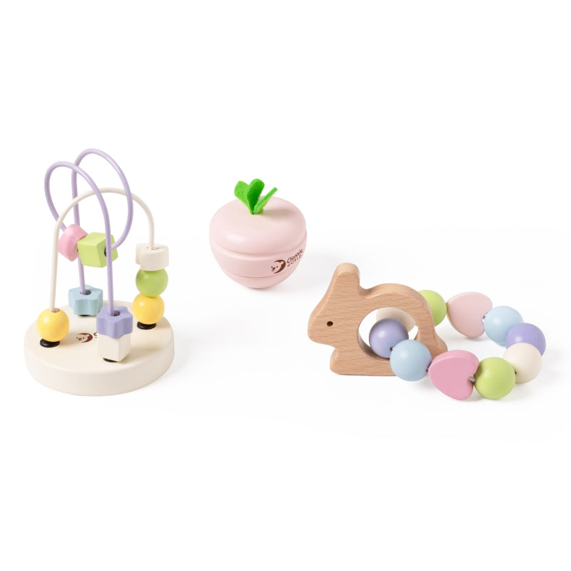 CLASSIC WORLD Pastel Speelset voor Baby's Box-  Eerste Speelgoed vanaf de Geboorte