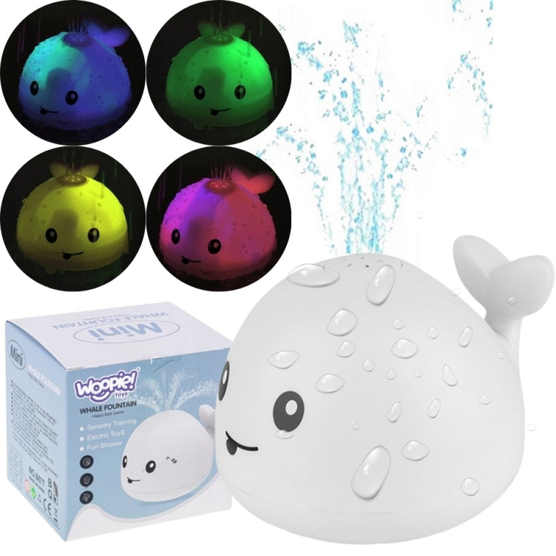 WOOPIE BABY Bad Speelgoed Walvis Spuitende Water Fontein LED