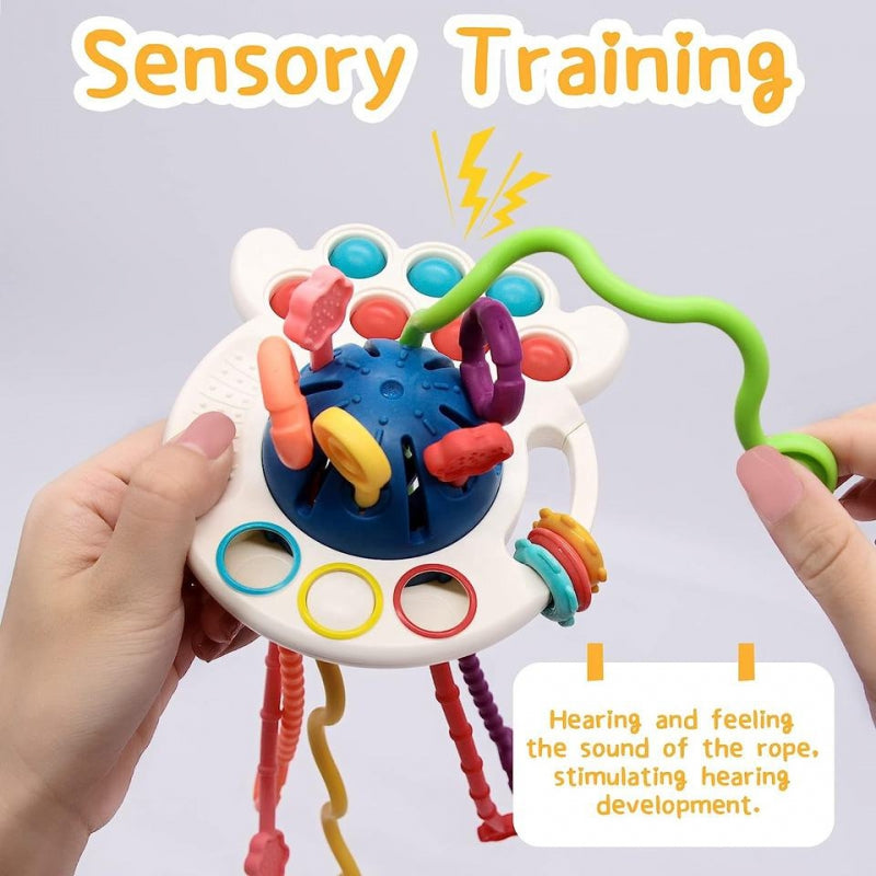 WOOPIE BABY Bijtring en Sensorisch Speelgoed - Multifunctionele Bijtring 0+ - Montessori speelgoed