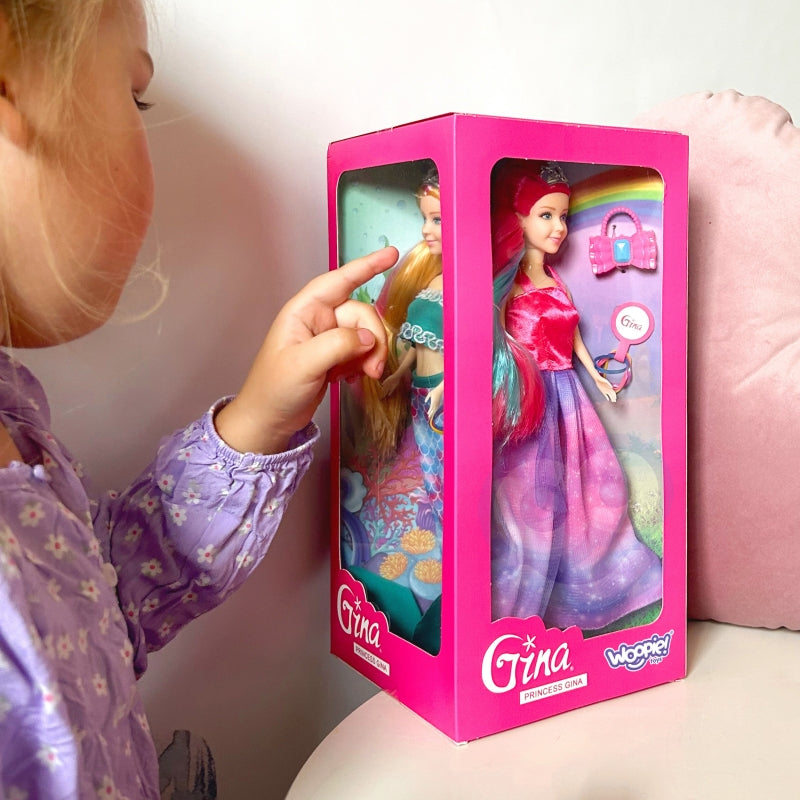 WOOPIE SpeelgoedSet van 4 Magische Prinsessen inclusief Accessoires