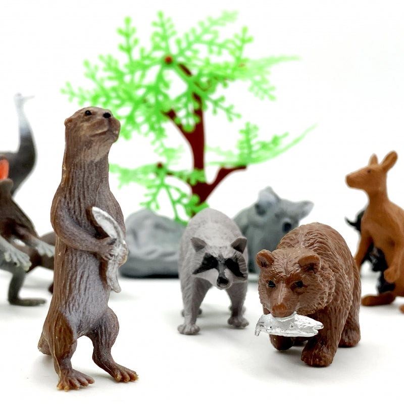 WOOPIE Wilde Dieren Figuren set 15 stuks