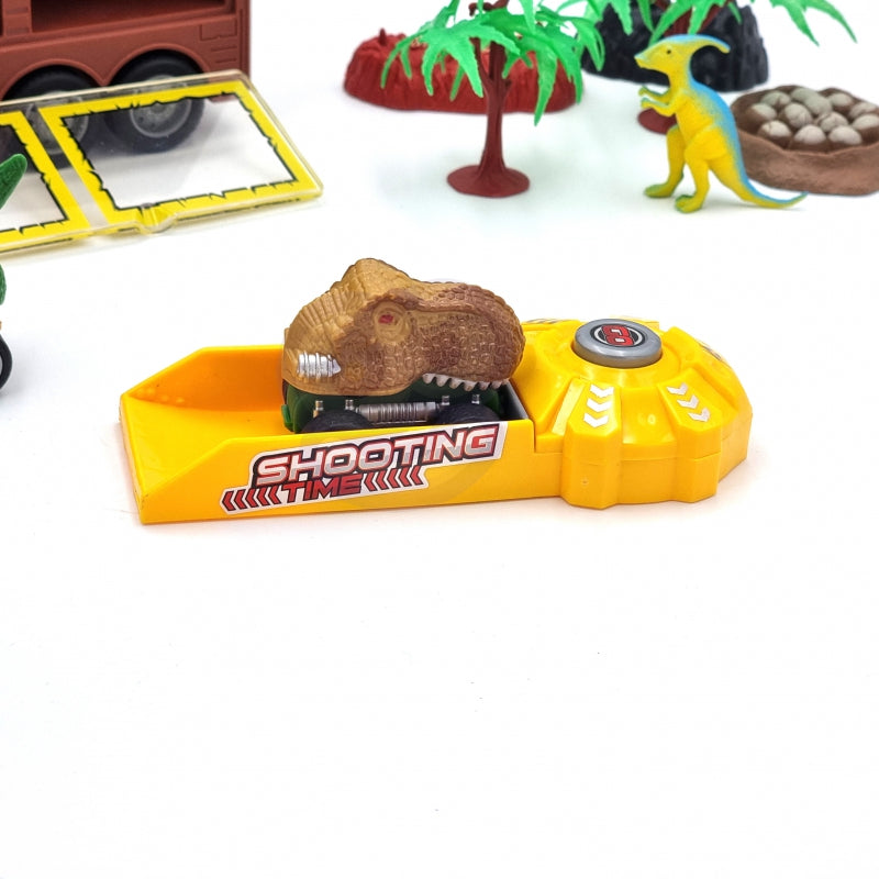 WOOPIE Speelgoed Vrachtwagen Dinosaurus met Autootjes 15 stuks