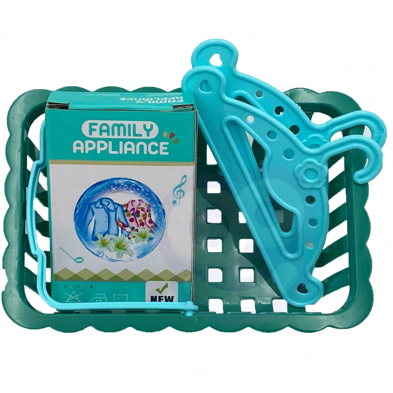 WOOPIE Speelgoed Strijk set inclusief Strijkplank, Strijkijzer en Wasmand 6 stuks