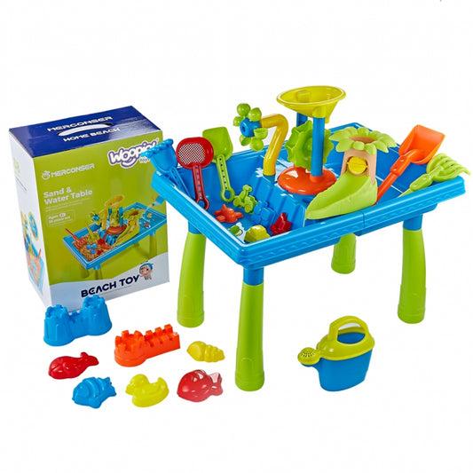WOOPIE 2-in-1 Watertafel en Zandbak 'Palmboom' 18 stuks