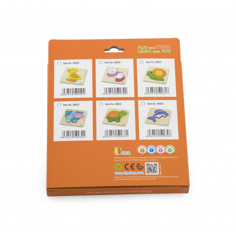 VIGA Baby's eerste houten Kat puzzel