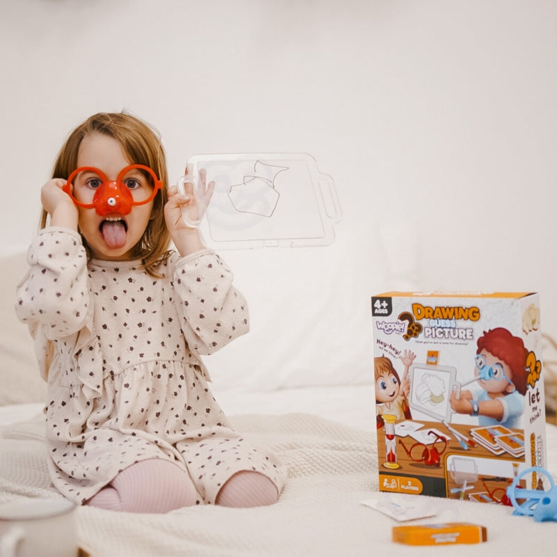 WOOPIE Teken en Raad spel -  Teken met je Neus en raad het kaartje