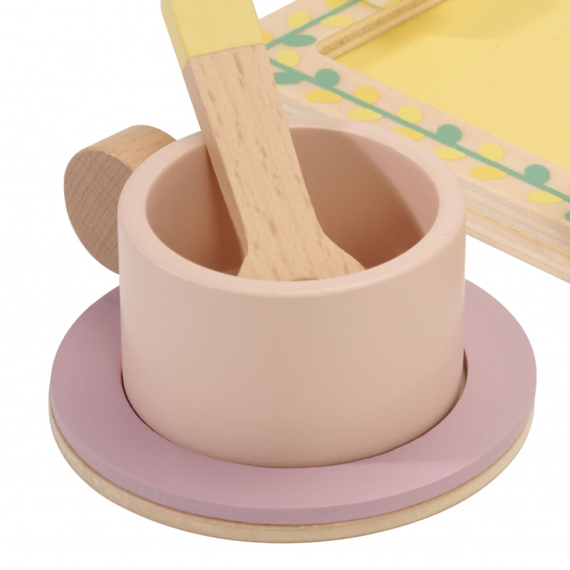 CLASSIC WORLD Houten thee- en gebakjes set  14-delig