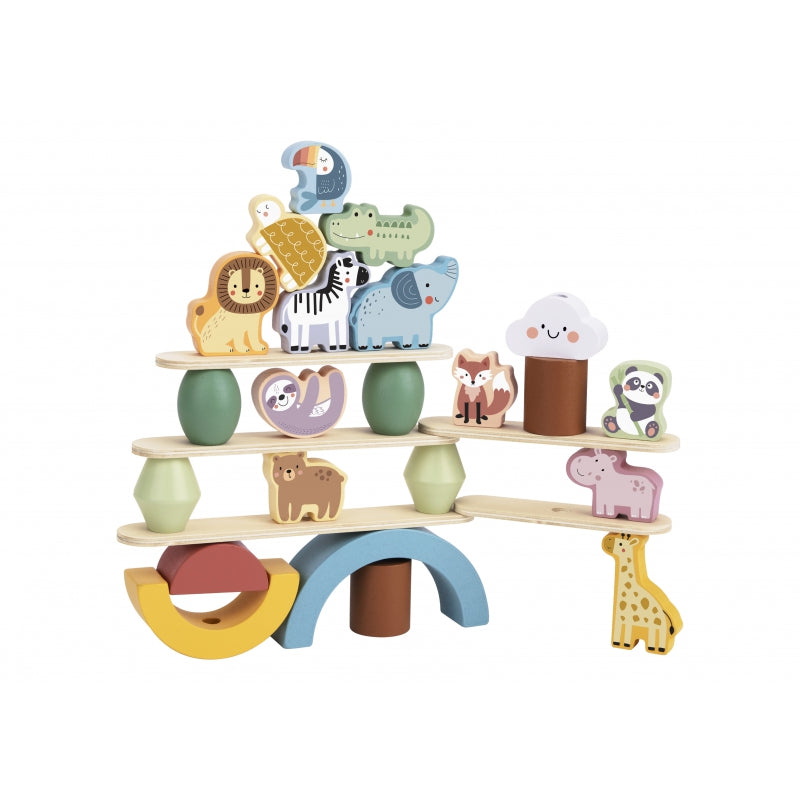 WOOPIE GREEN  Houten Dieren Balance Stapelspel - FSC gercertificeerd