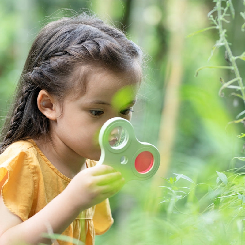 CLASSIC WORLD Microscoop 2-in-1 vergrootglas voor kinderen die de natuurlijke wereld verkennen