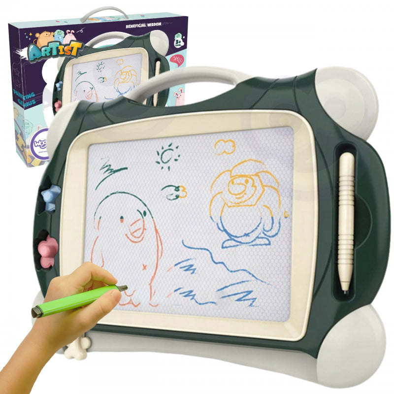 WOOPIE Magische speelgoed Tekentablet + 2 Groene Stempels