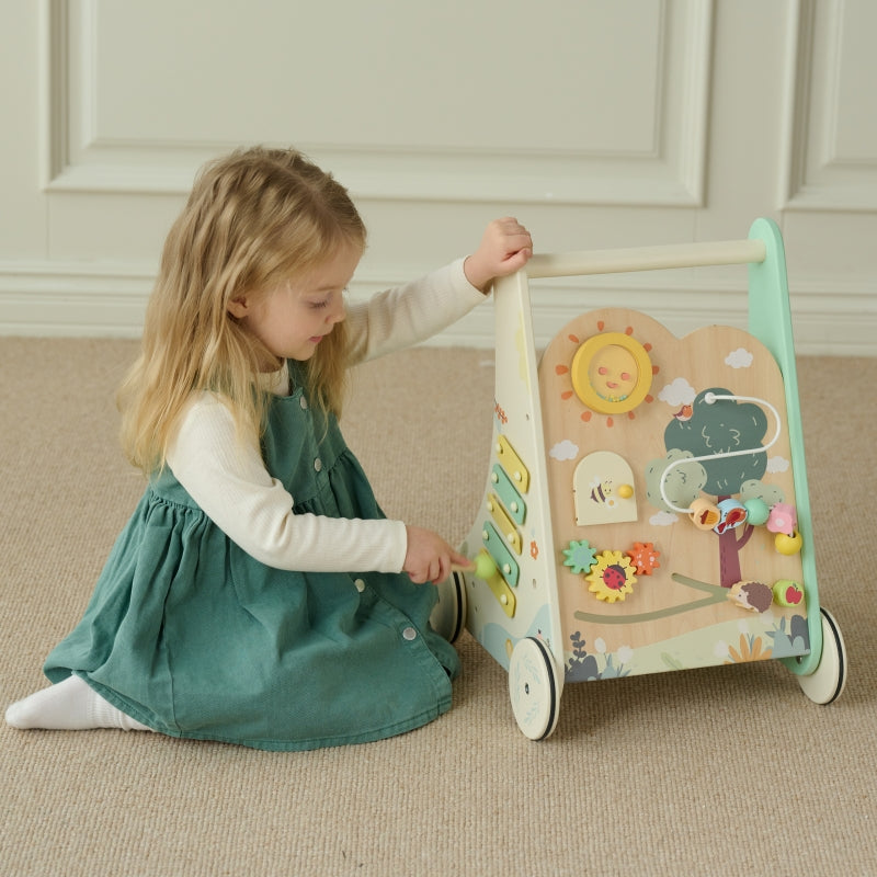 CLASSIC WORLD Houten Multifunctionele Duwwagen 8-in-1