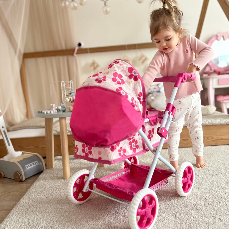 WOOPIE Poppenwagen Diepe Verstelbare Handgreep