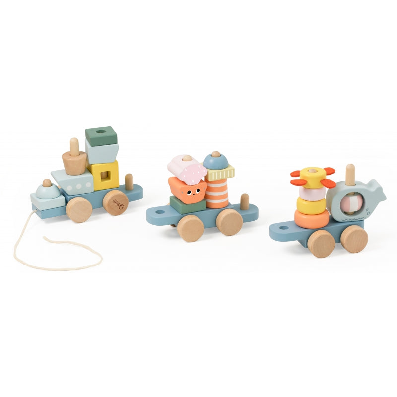 CLASSIC WORLD Houten trein in oceaan thema