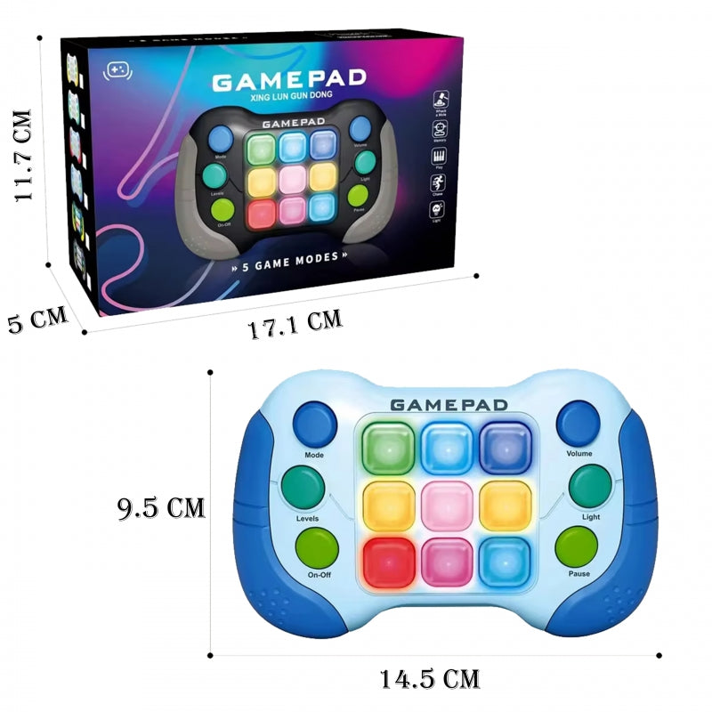 WOOPIE Elektronisch Fidget Pop-It Speelgoed Gamepad Blauw