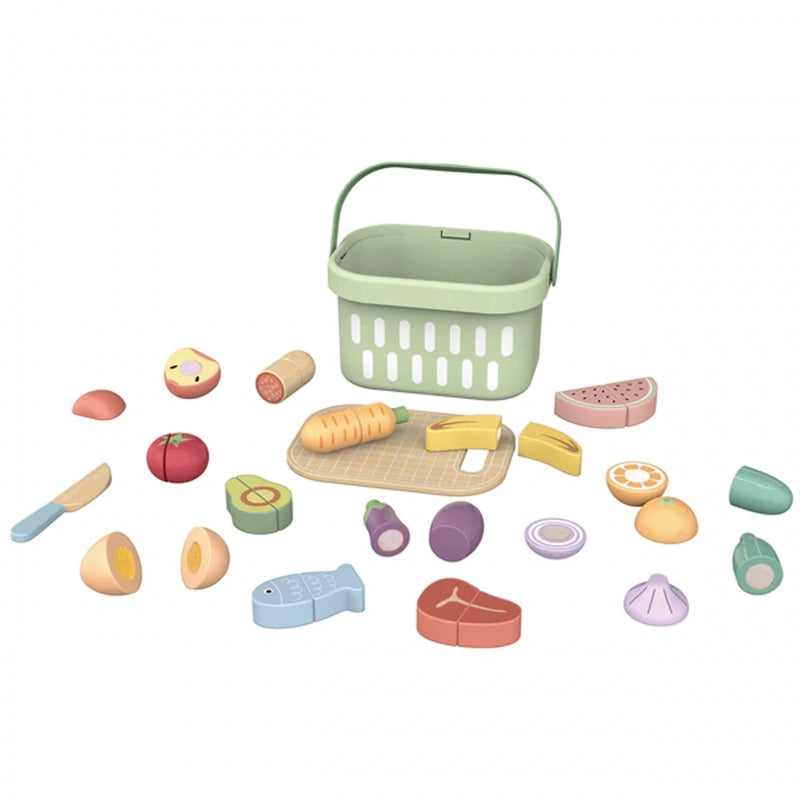 TOOKY TOY Houten Groenten & Fruit Speelgoedeten Set