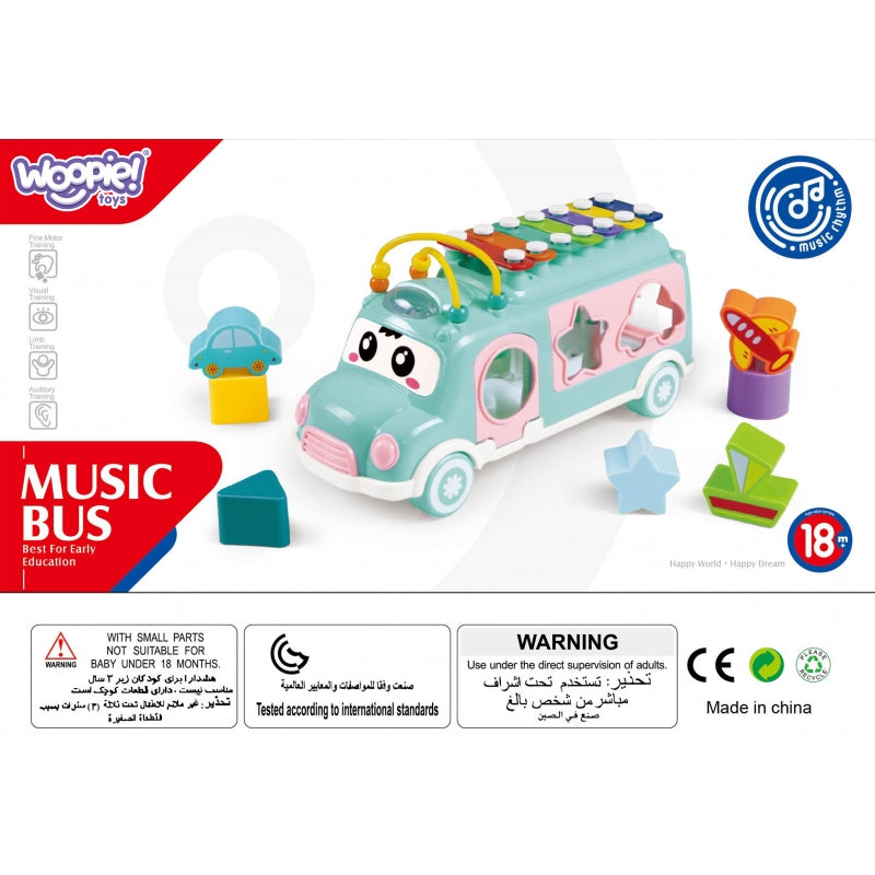 WOOPIE Sorteer auto voor baby's en Peuters met muziek Roze