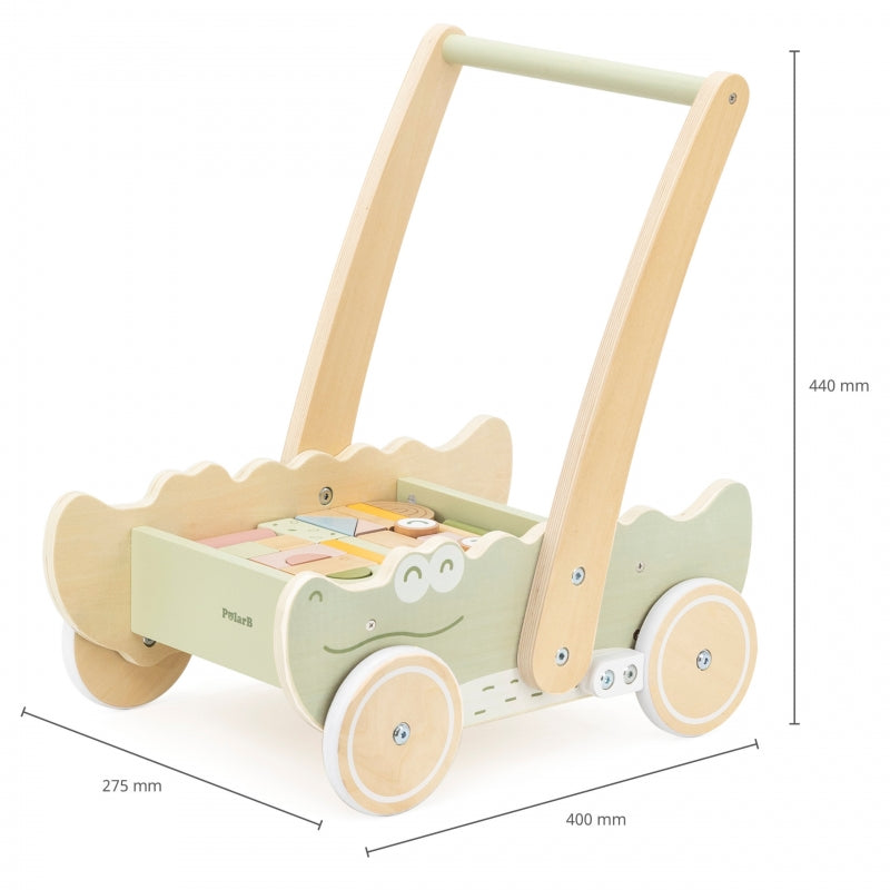 Viga Houten Blokkenkar Duwmachine