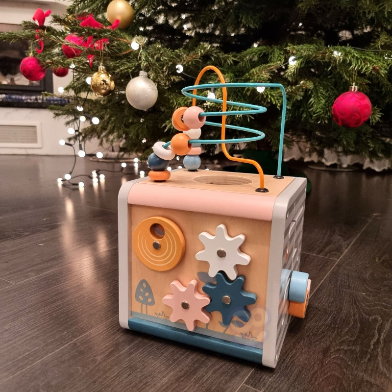 VIGA PolarB Houten Activiteit Kubus voor baby's en peuters