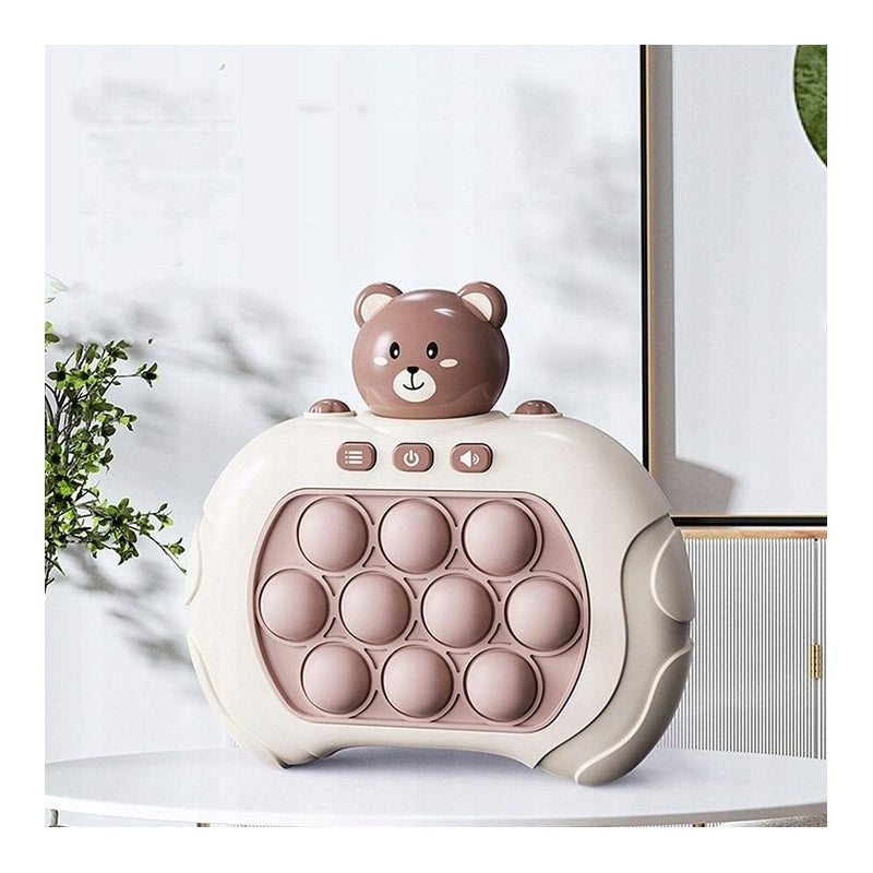 WOOPIE Interactief Pop It spel - Antistress -  Spel Hand, oog en Coördinatie - Beer