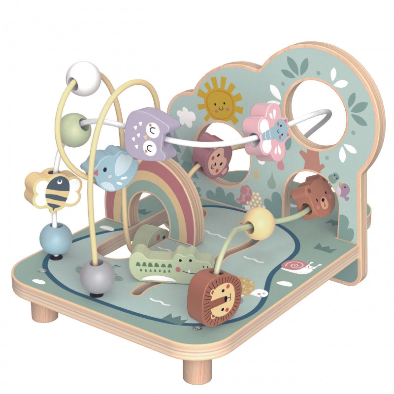 TOOKY TOY Houten Motoriekspel voor Baby's Bosdoolhof