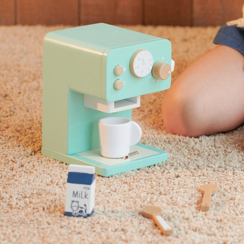 CLASSIC WORLD Houten Koffiezetapparaat voor Kinderen - 7 delig