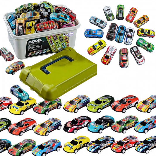 WOOPIE Speelgoed Raceauto Set,  50 diverse speelgoed Auto’s in Doos