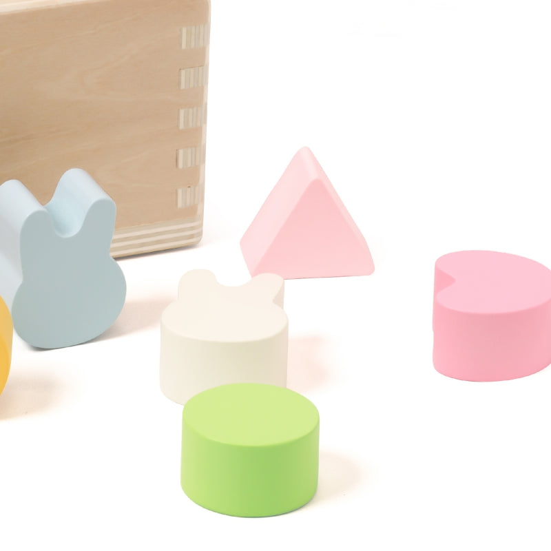 CLASSIC WORLD Houten vormen box voor kinderen - 10 stuks