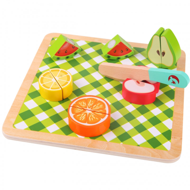 CLASSIC WORLD Montessori Fruit Snijset met Klittenband - 20 stuks