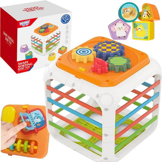 WOOPIE Educatieve Blokkendoos voor baby's, Sorteer Vormen vanaf 18 maanden