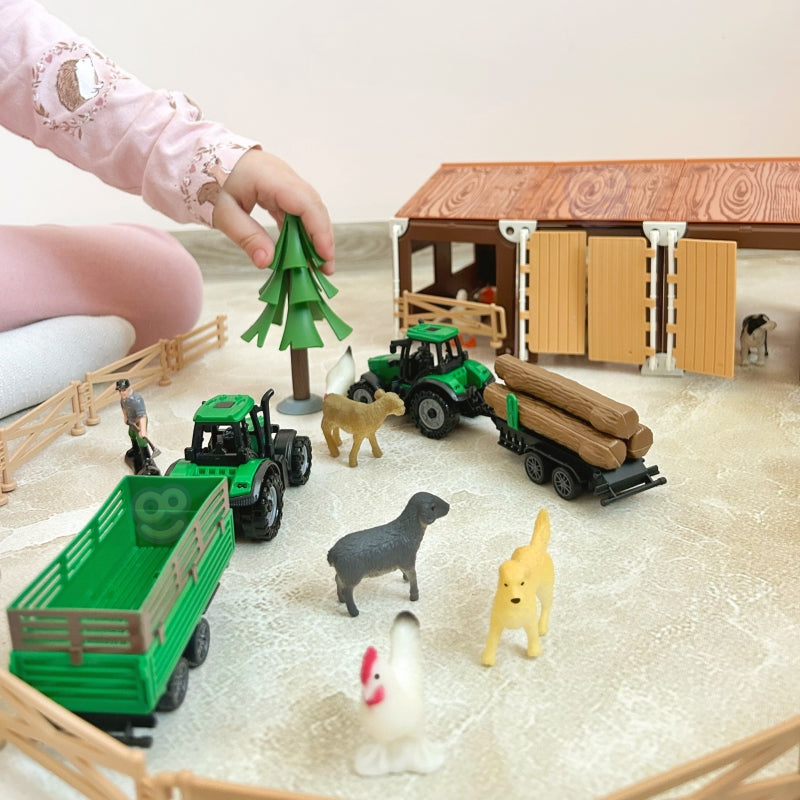 WOOPIE Speelgoed Kleine Boer XL Set met Boerderijfiguren